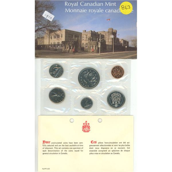 1977 Canada Proof Like Uncirculated Coin Set.