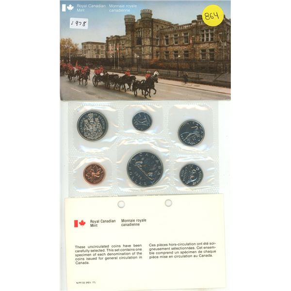 1978 Canada Proof Like Uncirculated Coin Set.