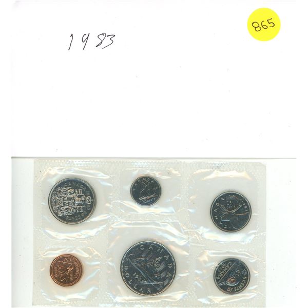 1983 Canada Proof Like Uncirculated Coin Set.
