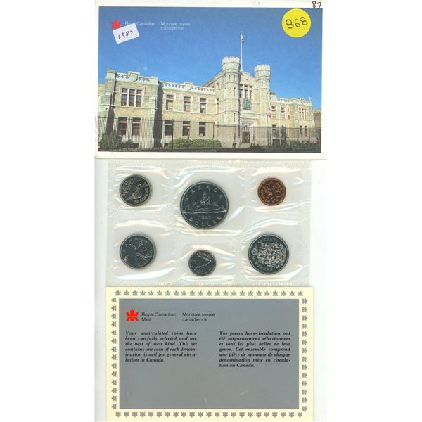 1987 Canada Proof Like Uncirculated Coin Set.
