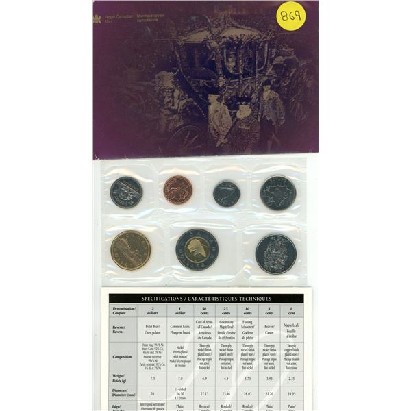 2002 Golden Jubilee Special Edition Canada Uncirculated Coin Set.
