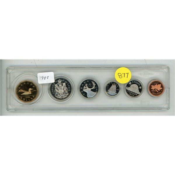 1988 Canada Proof Like Coin Set.
