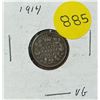 Image 1 : 1914 Canada Silver 10 Cents.