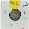Image 1 : 1936 Canada Silver 10 Cents.