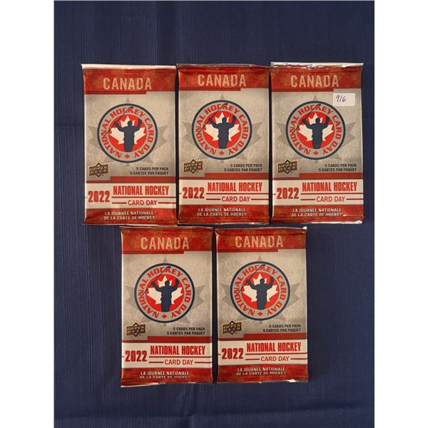 2022 National Hockey Card Day (5 Unopened Packs)