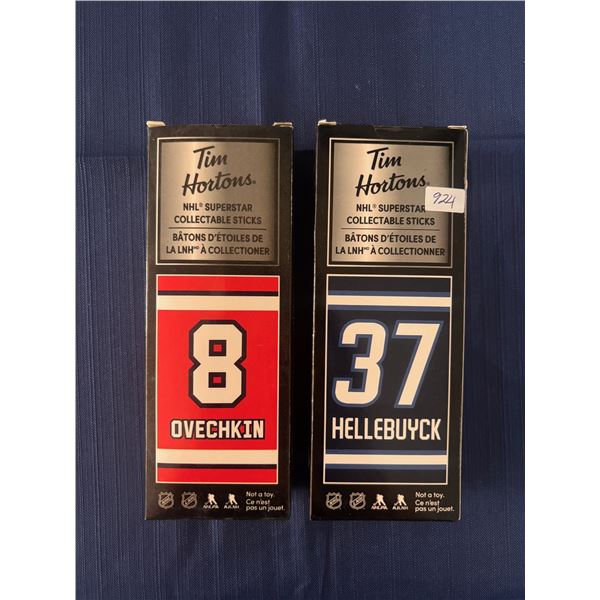 Alexander Ovechkin / Connor Hellebuyck - Tim Horton's Mini Sticks