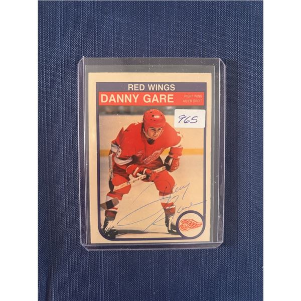 Danny Gare - Autographed Hockey Card