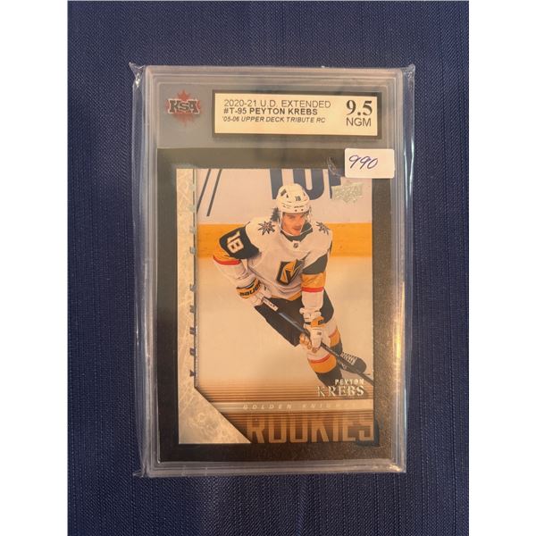 Peyton Krebs - Young Guns Rookie Tribute - Graded Near Gem Mint