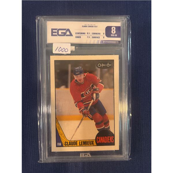 Claude Lemieux - Rookie Card - Graded Near Mint/Mint