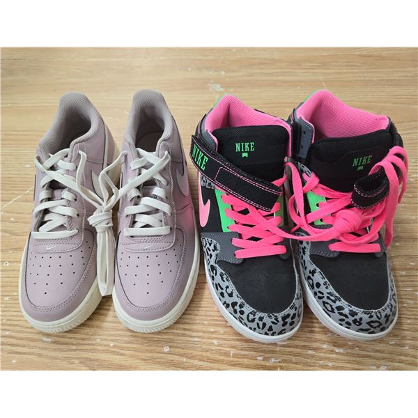 (2) Nike Size 6.5 Youth=Women's size 7.5 Sneakers - Nike Air Force 1 and Nike Air Morgan – 
