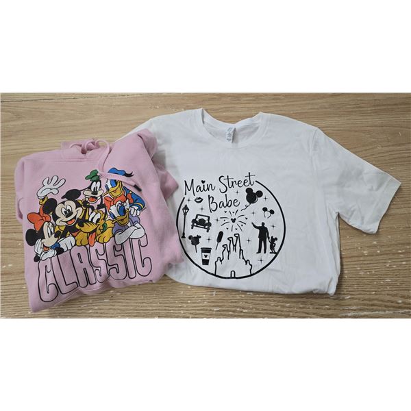 (2) Disneyland Ladies Medium Shirts (New/Like New)