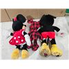 Image 4 : (3) Disney Mickey and Minnie Mouse Collector Plushies – 90 yrs edition, etc.