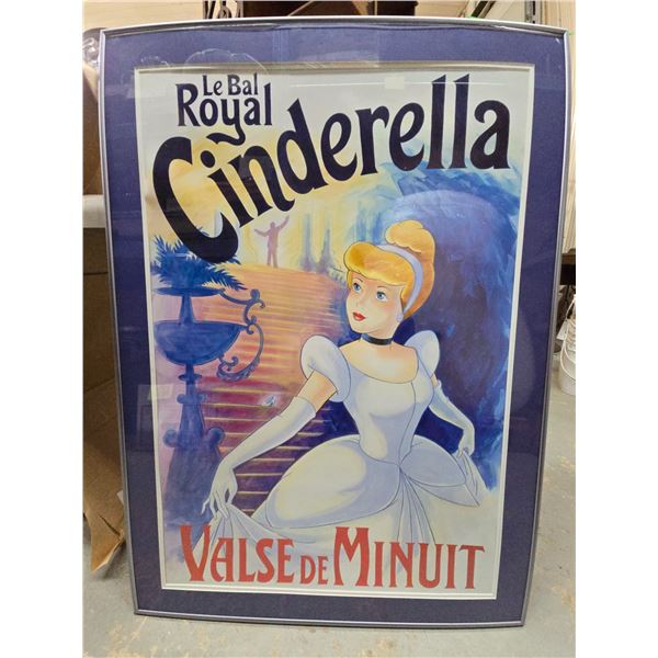 Large Prof. Framed Cinderella Poster - 29" x 41"