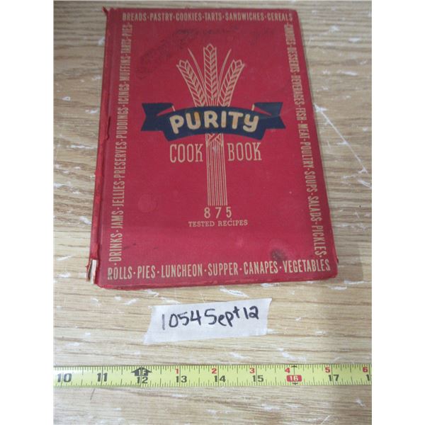 Purity Flour 1945 hardcover cookbook