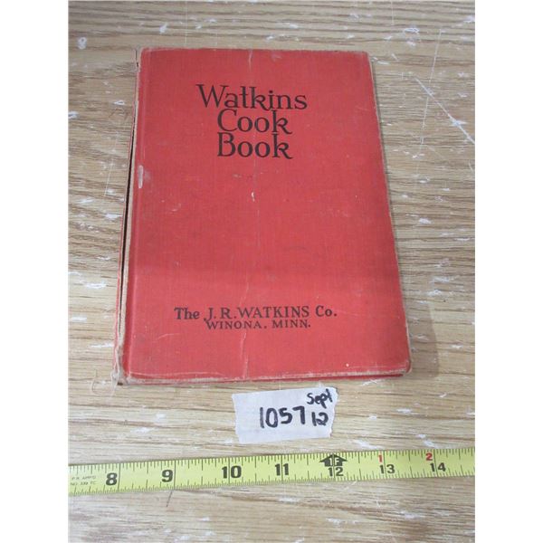 Watkins 1936 hardcover cookbook