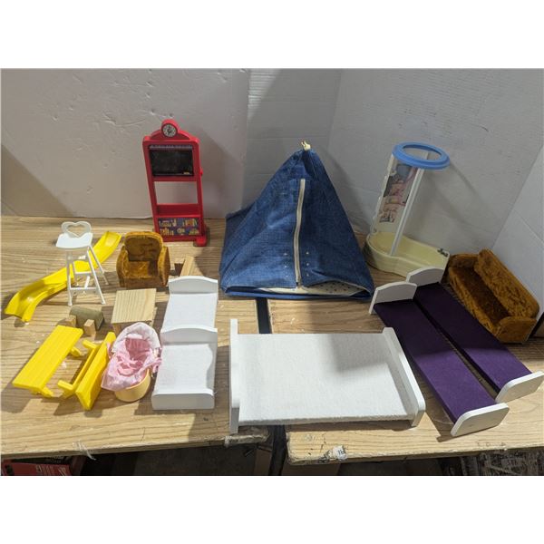 Assorted Barbie/Doll Furniture etc.