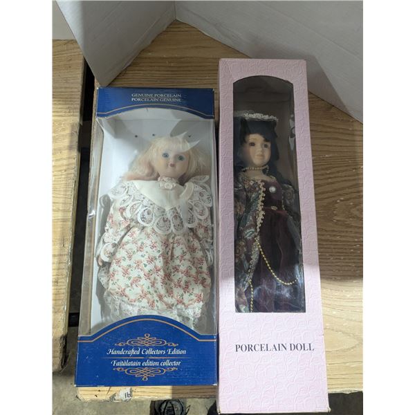 (2) Porcelain Dolls in Original Boxes