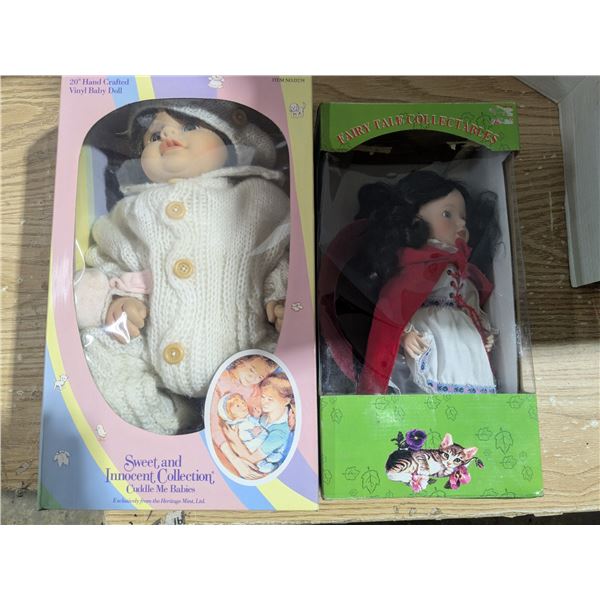 Fairy Tale Collectables Porcelain Doll, Handcrafted Vinyl Baby Doll