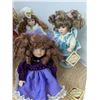 Image 2 : (5) Porcelain Dolls - Sitting and Standing