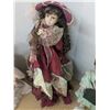 Image 3 : (5) Porcelain Dolls w/ Stands