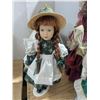 Image 5 : (5) Porcelain Dolls w/ Stands