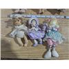 Image 3 : (6) Assorted Mini Porcelain etc. Dolls