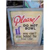 Image 2 : Vintage Framed Bowling Sign, 24"x 31"