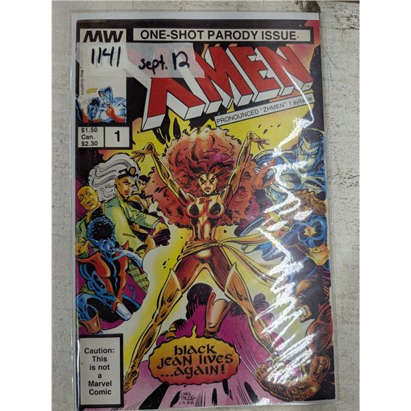 1986 One-Shot Parody XMen Issue #1 (Milky Way Graphics) - Mint/NM