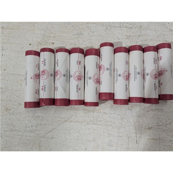 (10) Rolls 2007 Canada One Cent Coins (Magnetic)