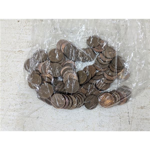 Lot of 1970's Canadian One Cent Coins