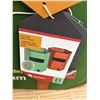 Image 5 : Tenalach Night & Day Frisjam game set packed in a green canvas carrying case with brown leatherette 