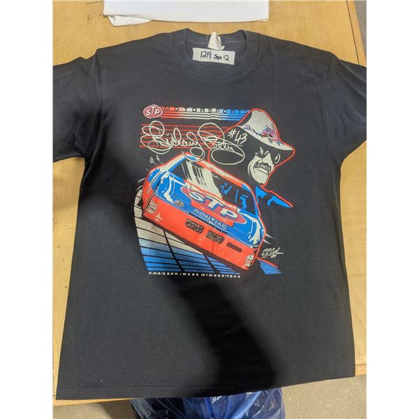 1988 Richard Petty Black NASCAR T-Shirt, Size XL