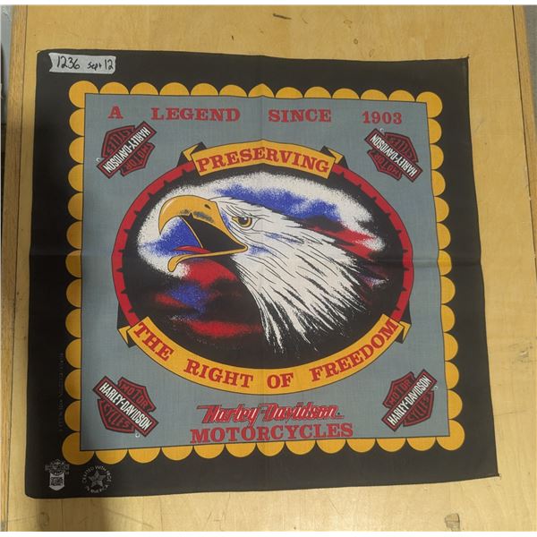1990’s NOS Harley Davidson Grey Eagle Bandana