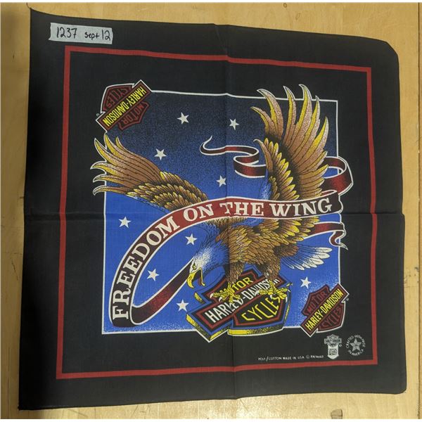 1990’s NOS Harley Davidson Blue Eagle Bandana