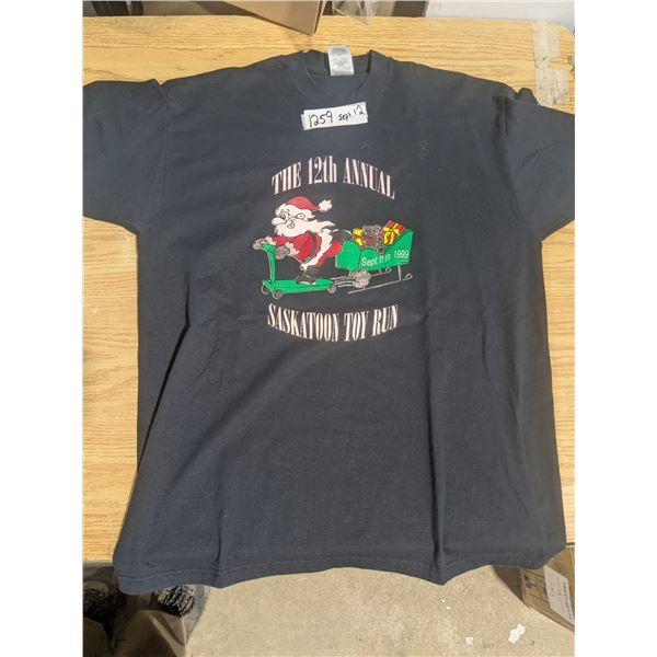 1999 Saskatoon Toy Run Biker T-Shirt, Size XL