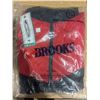Image 2 : NOS Sealed Brooks Windbreaker Jacket & Pants, Red on Black – Size SM