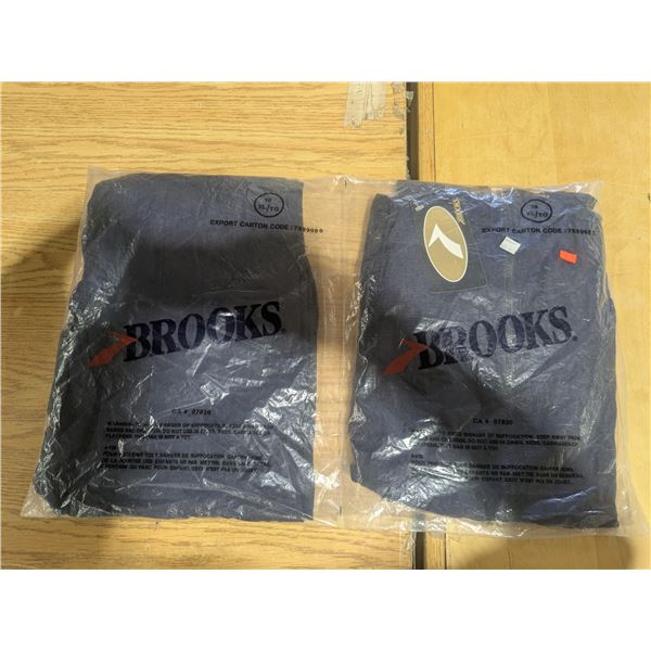 NOS Sealed Brooks Windbreaker Jacket & Pants, Navy Blue – Size XL