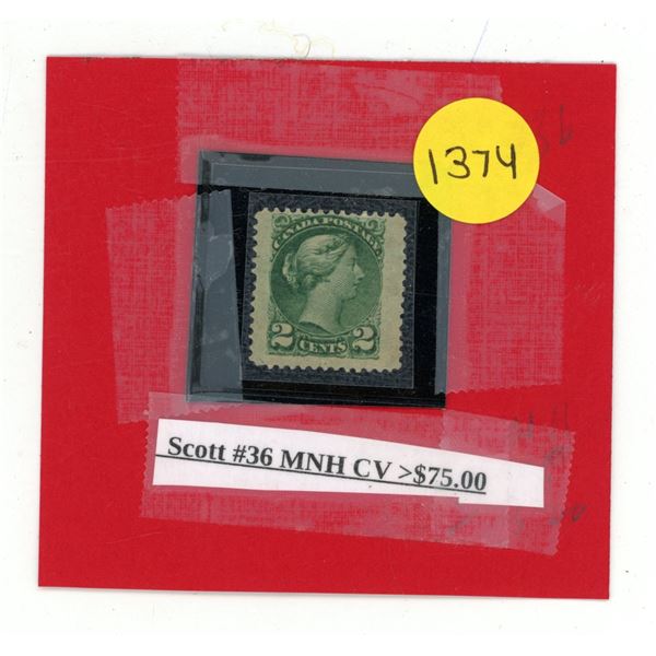 Scott #36 MNH CV >$75.00.