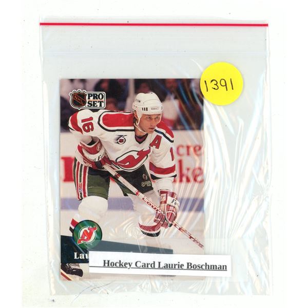 Hockey Card Laurie Boschman.