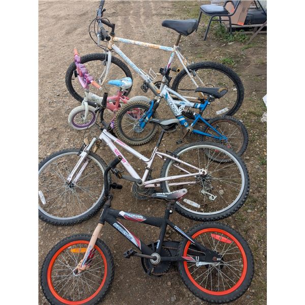 (5) Bikes for Repair or Parts