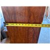 Image 14 : Large Solid 2 Pieces Wood China Cabinet. (Total Height 76 Inch, Length 81 Inch, Breadth 18 Inch)