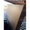 Image 9 : Large Solid 2 Pieces Wood China Cabinet. (Total Height 76 Inch, Length 81 Inch, Breadth 18 Inch)