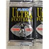 Image 3 : (4) Sealed Packs Fleer '91 NFL Trading Cards (Brett Favre Rookie Year)
