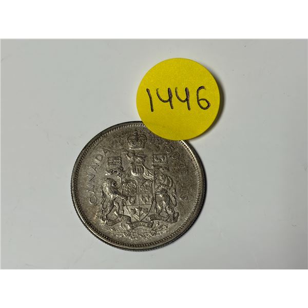 1965 Canada Silver  50 Cents.