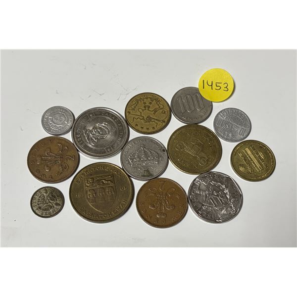 Lot of Assorted Foreign Coins/Tokens.