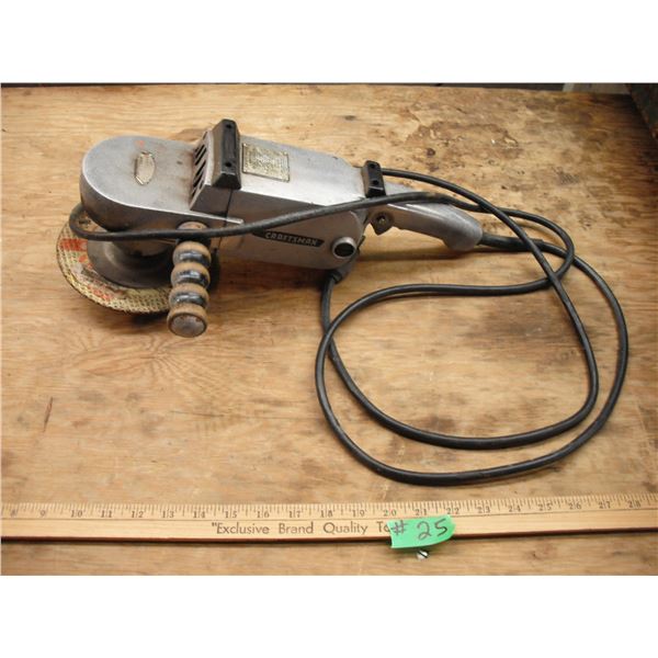 Craftsman 1hp commercial disc sander - working