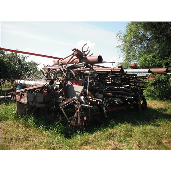 large steel wheel wagon with tons of steel - buyer responsible for loading