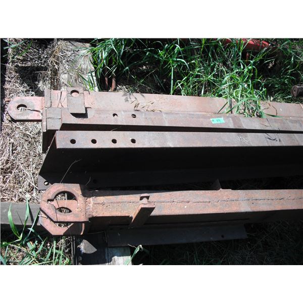 assorted steel beams -