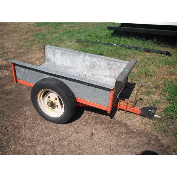 2 wheeled pull behind garden wagon
