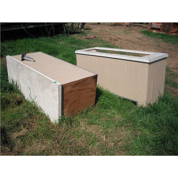 2 pc display cabinet - as-is, no glass